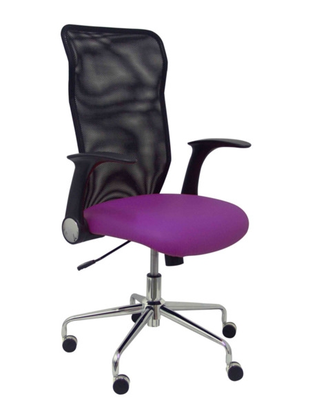 Silla de oficina Minaya similpiel morado