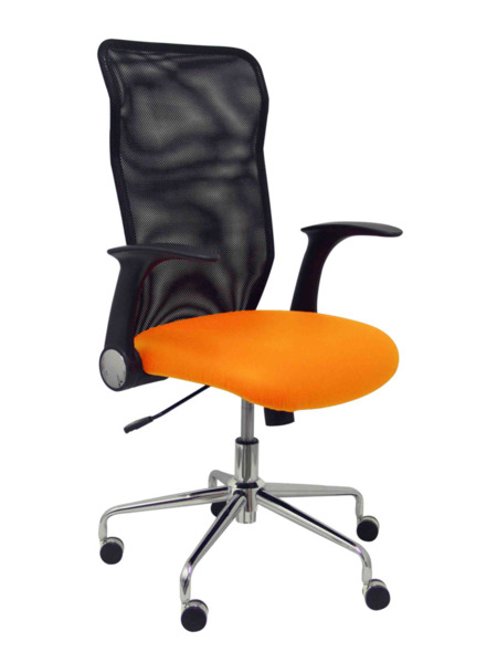 Silla de oficina Minaya similpiel naranja (1)