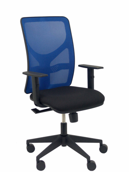 Silla de oficina Motilla malla azul asiento bali negro brazo regulable