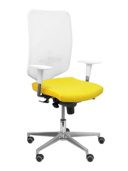 Silla de oficina Ossa blanca bali amarillo (1)