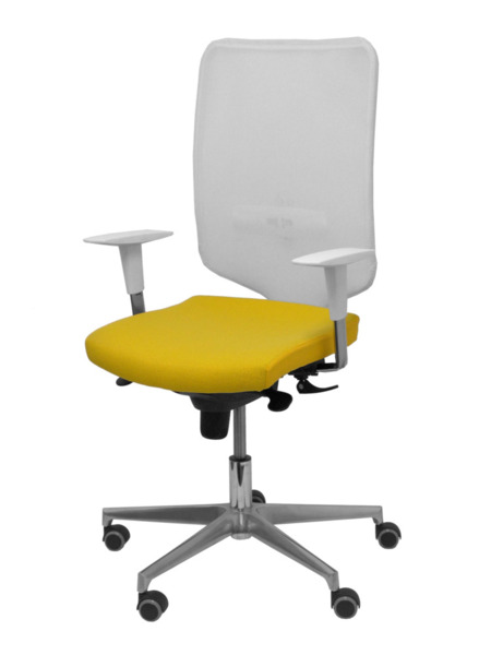 Silla de oficina Ossa blanca bali amarillo (3)