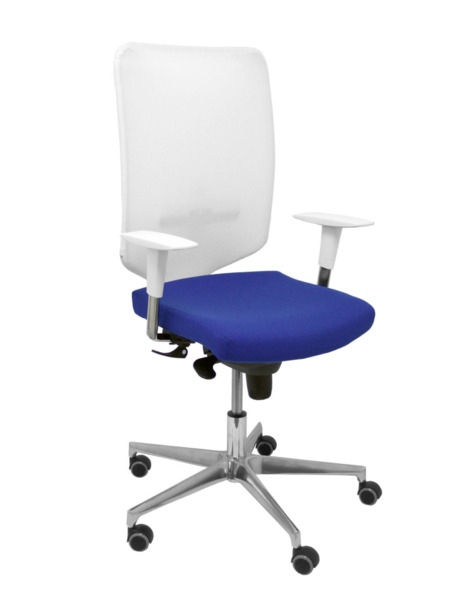 Silla de oficina Ossa blanca bali azul (1)