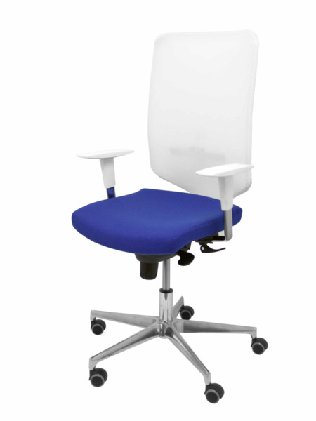 Silla de oficina Ossa blanca bali azul (3)