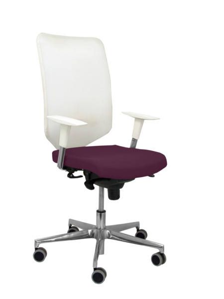 Silla de oficina Ossa blanca bali morado