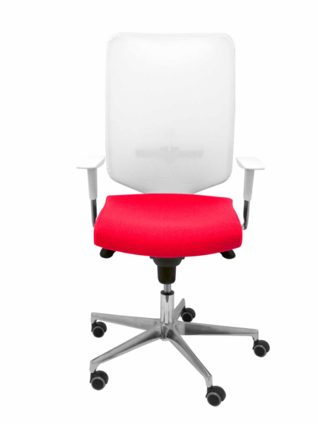 Silla de oficina Ossa blanca bali rojo (2)