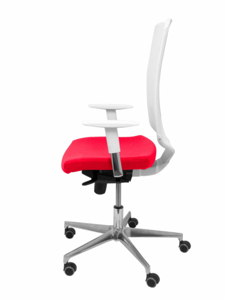 Silla de oficina Ossa blanca bali rojo (4)