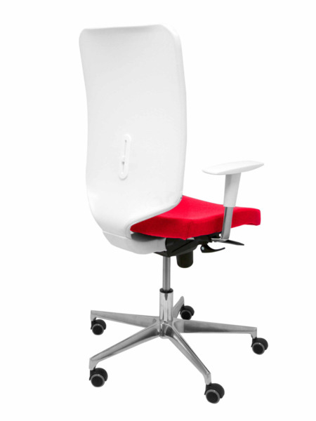 Silla de oficina Ossa blanca bali rojo (7)