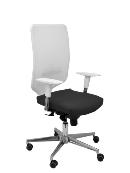 Silla de oficina Ossa blanca similpiel negro (1)