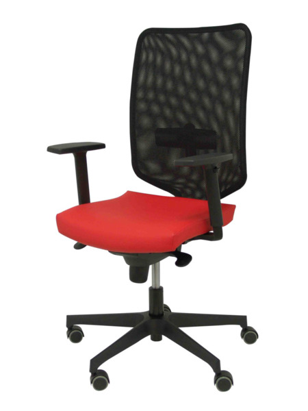 Silla de oficina OssaN similpiel rojo (3)