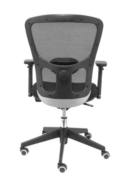 Silla de oficina Pozuelo respaldo malla negro asiento 3D negro. (6)