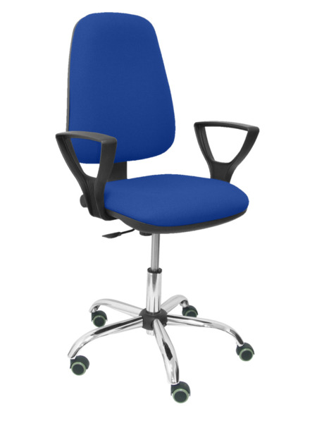 Silla de oficina Socovos bali azul brazos fijos