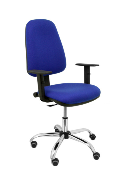 Silla de oficina Socovos bali azul brazos regulables (1)