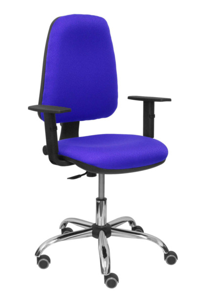 Silla de oficina Socovos bali azul brazos regulables