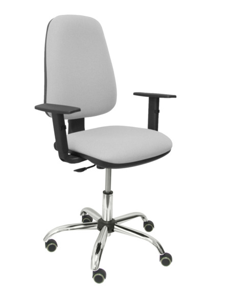 Silla de oficina Socovos bali gris claro brazos regulables