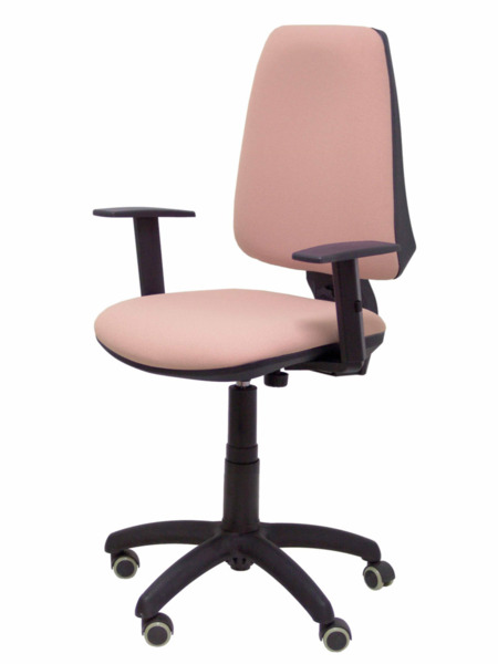 Silla de oficina Tribaldos rosa con brazos regulables (3)