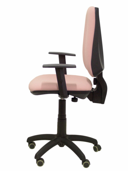 Silla de oficina Tribaldos rosa con brazos regulables (4)