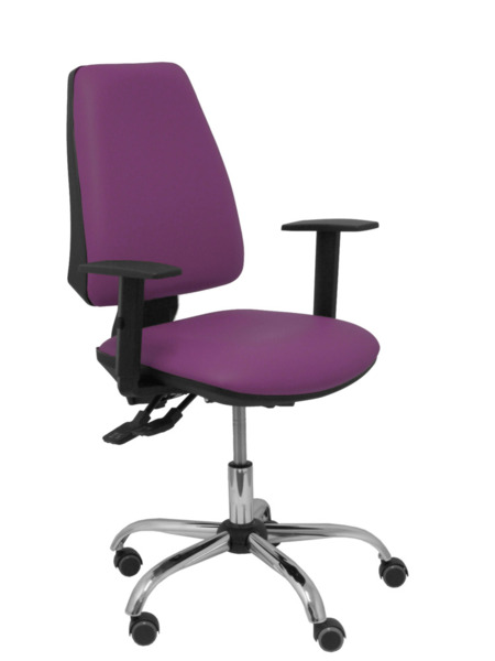 Silla Elche S 24 horas similpiel morado (1)