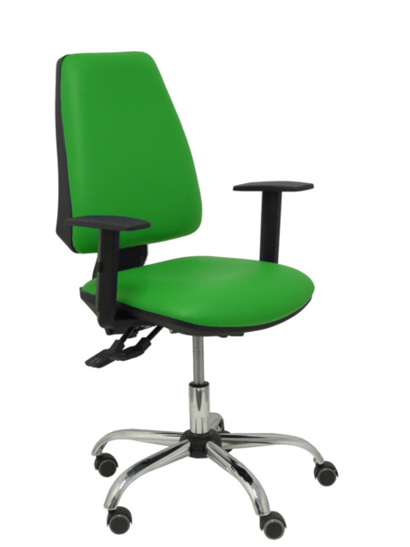 Silla Elche S 24 horas similpiel verde