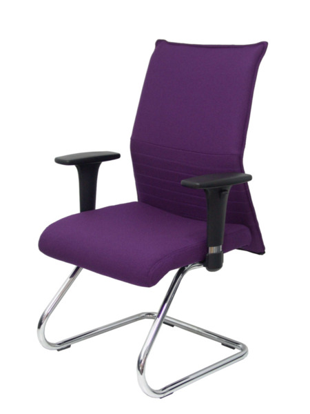 Sillón de oficina Albacete confidente patín bali morado (2)