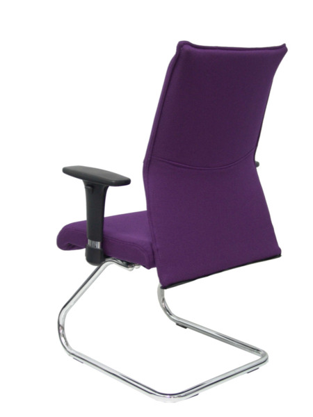 Sillón de oficina Albacete confidente patín bali morado (4)