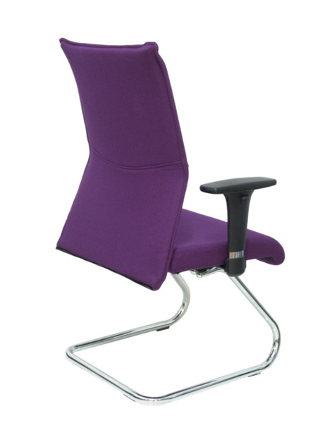 Sillón de oficina Albacete confidente patín bali morado (5)