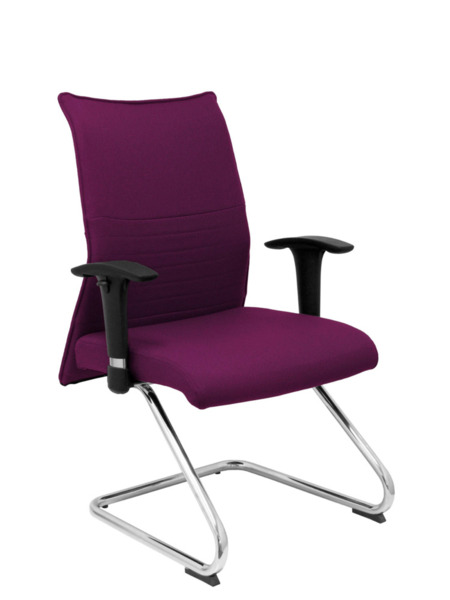 Sillón de oficina Albacete confidente patín bali morado