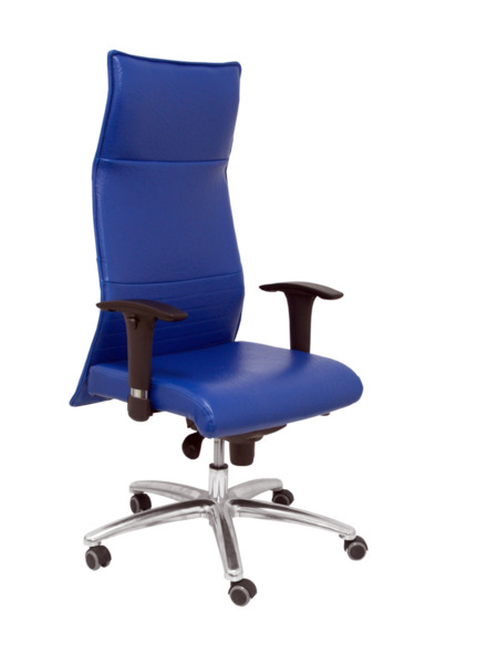 Sillón de oficina Albacete XL piel azul hasta 160kg (1)