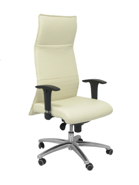 Sillón de oficina Albacete XL similpiel crema hasta 160kg (1)