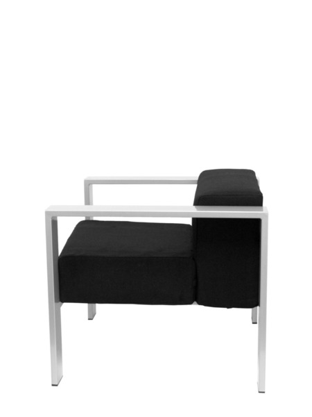 Sillón de oficina de espera Lázaro bali negro (4)