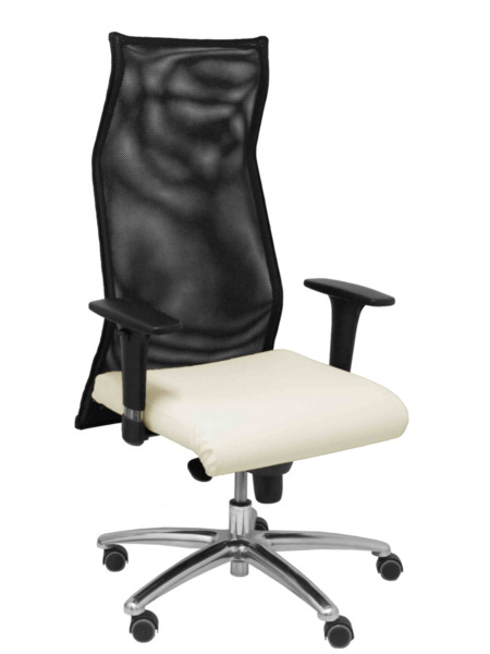 Sillon Sahuco similpiel crema (1)