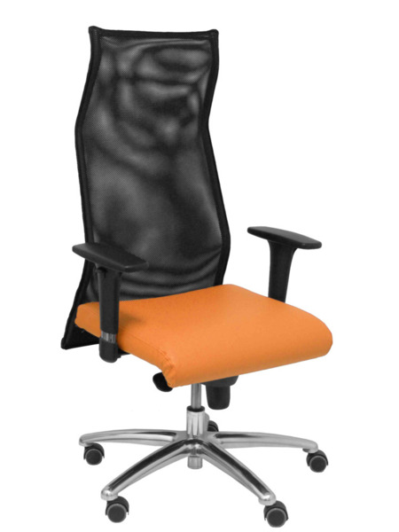 Sillon Sahuco similpiel naranja (1)