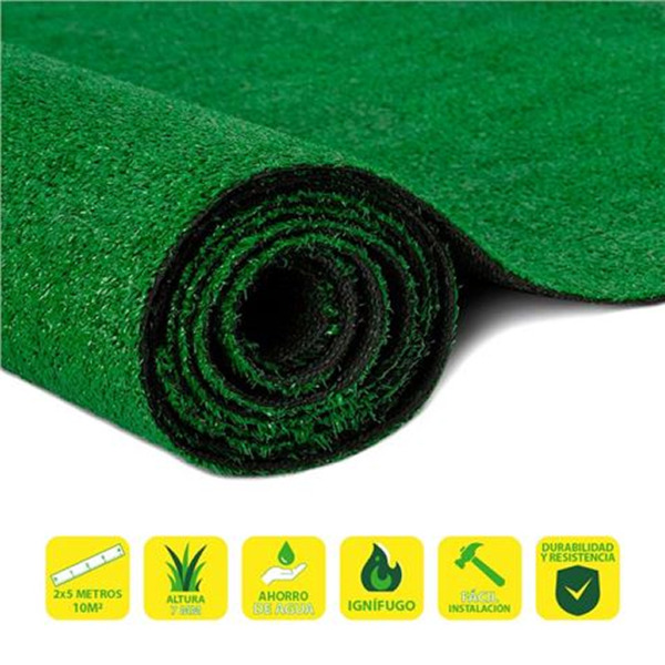 SunGarden Cesped Artificial 2x5m 7mm Serie - Ecoverde