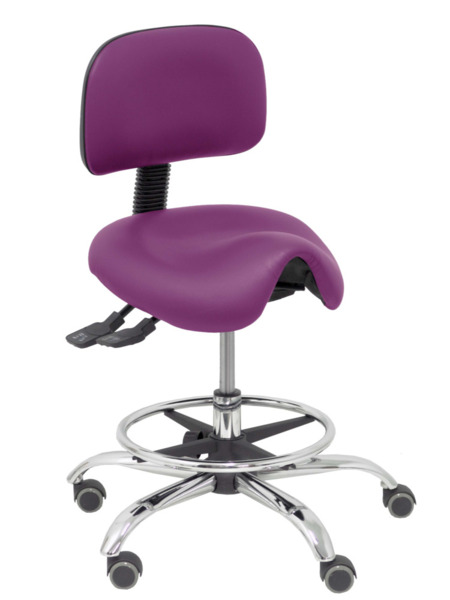 Taburete Zarza similpiel morado (1)