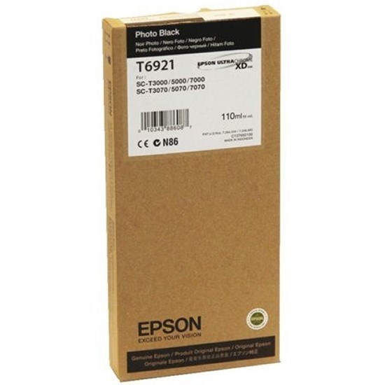 Epson T6921 Tinta Negro Foto 110 Ml Original 0089