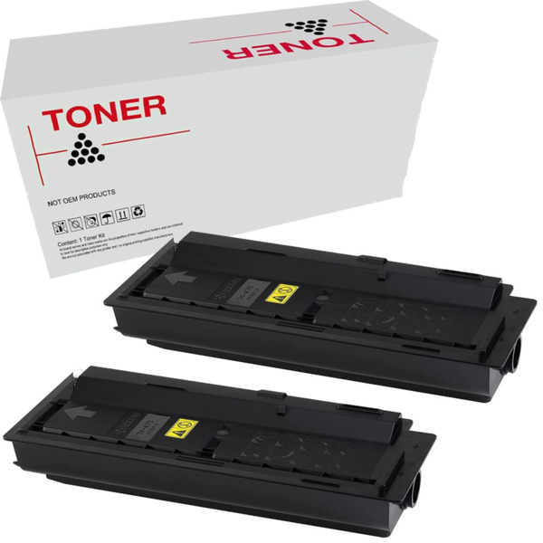 TK475 pack 2 cartuchos de toner compatible con Kyocera 1T02K30NL0 de alta calidad