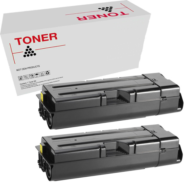 TK6305 / TK6307 / TK6308 / TK6309 pack 2 cartuchos de toner compatible con Kyocera 1T02LH0NL1 de alta calidad