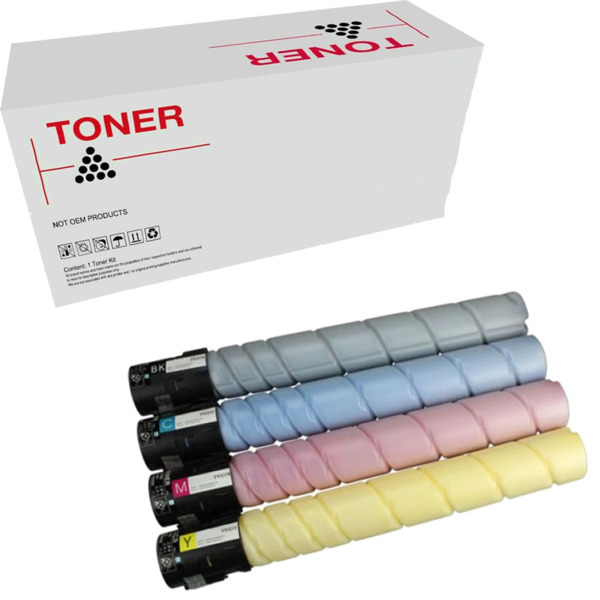 TN324 / TN512 pack 4 toner generico Konica Minolta TN324K TN512K, TN324C TN512C, TN324M TN512M, TN324Y TN512Y