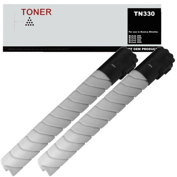 TN330 pack 2 cartuchos de toner compatible con Konica Minolta AC7A050