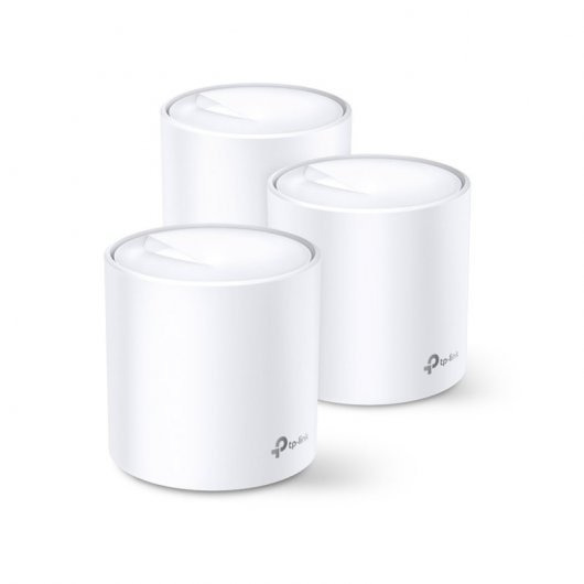 TP-Link Sistema WiFi 6 Mesh Doble Banda AX1800 - 3 Unidades Deco - 2 Puertos Ethernet LAN (RJ-45) - Cobertura WiFi hasta 1760m2