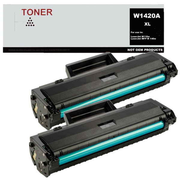 W1420A XL pack 2 cartuchos de toner compatible con HP 142A (NO usar en HP+) 1500 paginas