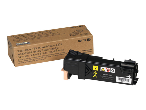 Xerox Phaser 6500 Amarillo Cartucho de Toner Original - 106R01596