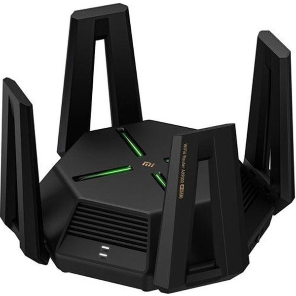 Xiaomi Mi Router AX9000 WiFi 6 Tribanda - Hasta 4804Mbps - Efectos de Iluminacion - USB 3.0, 5 Puertos Gigabit Ethernet - 12 Ant